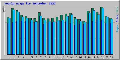 Hourly usage for September 2025