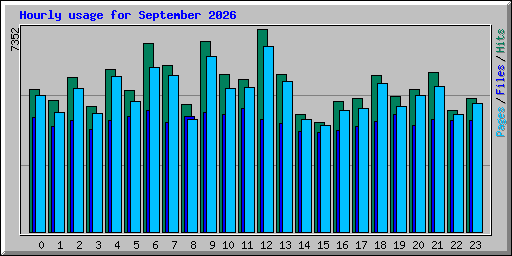 Hourly usage for September 2026